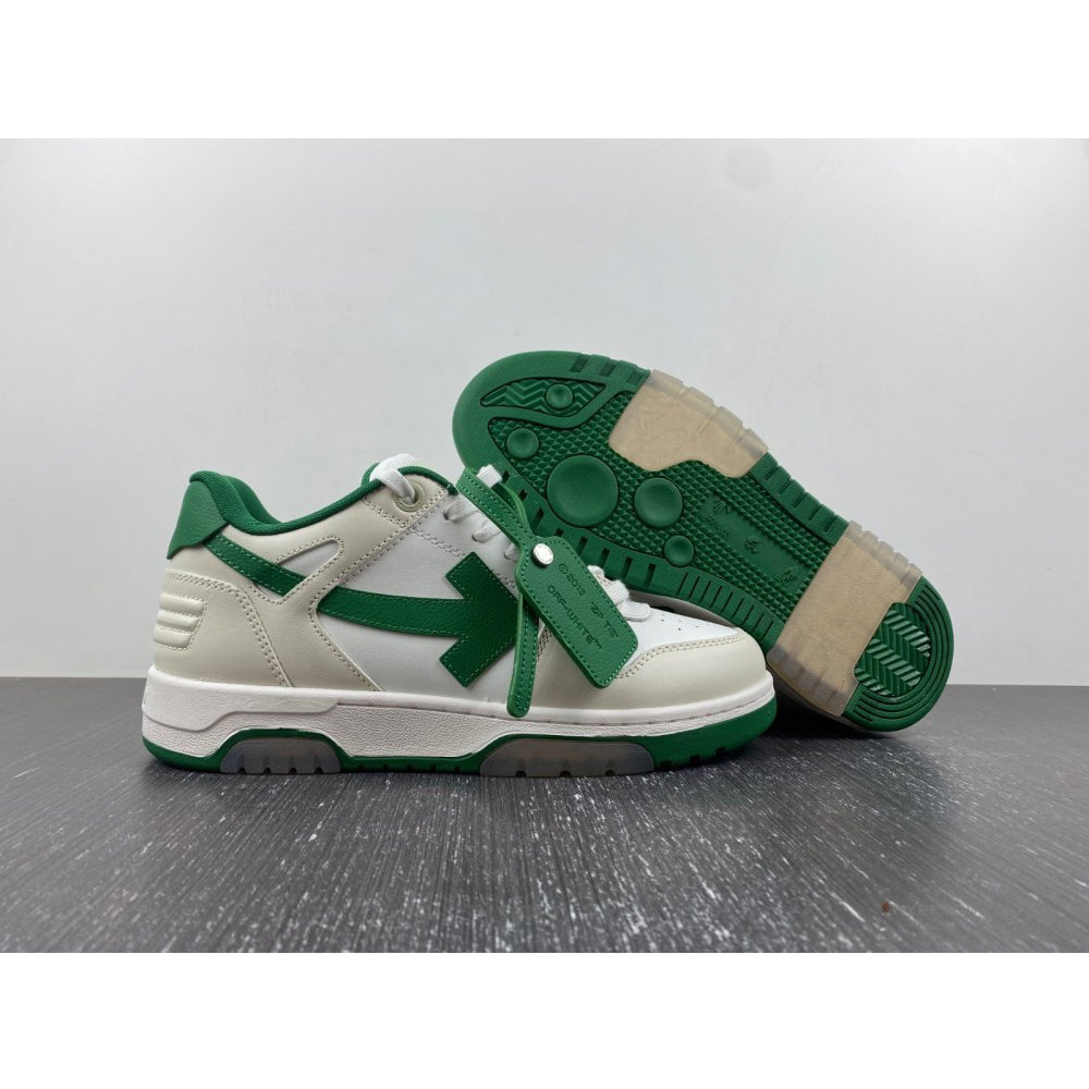 Off-White Out Of Office Low Green Sneakers