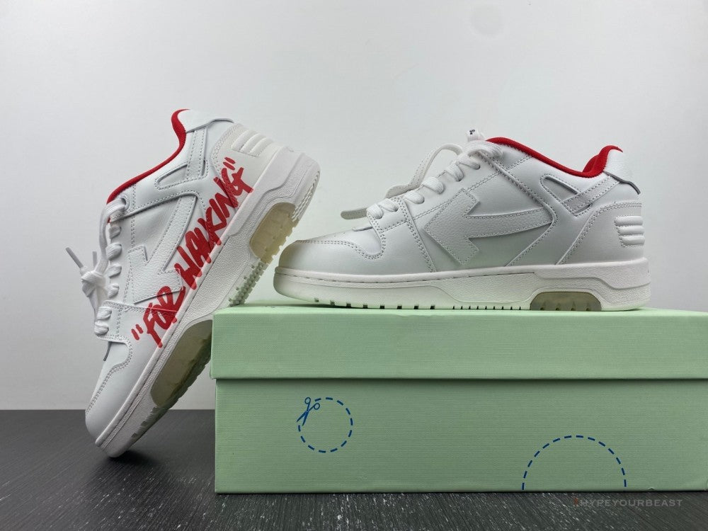 Off-White Out Of Office Low Red Sneakers