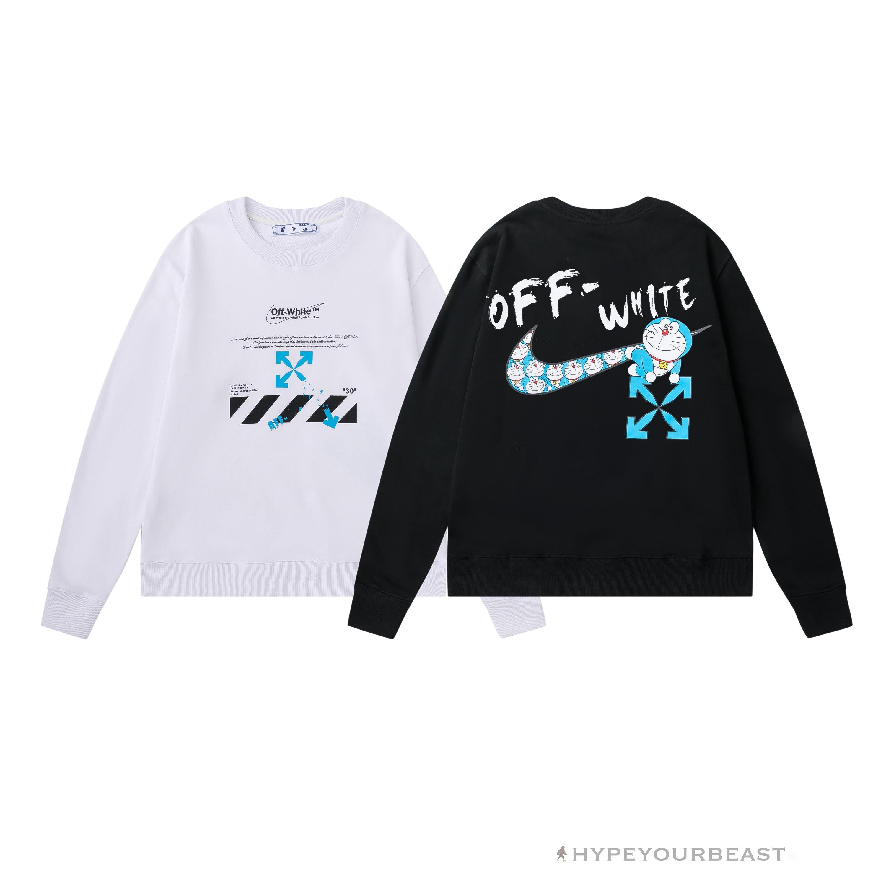 Off-White X Nike Shirt Doraemon Black