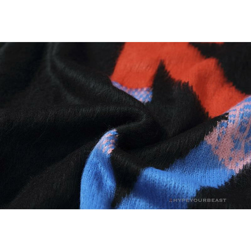 Off White Hoodie Blue Pink