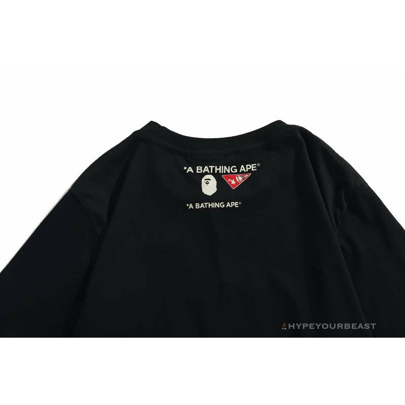 BAPE Shark Head Crazy Patch Tee Shirt