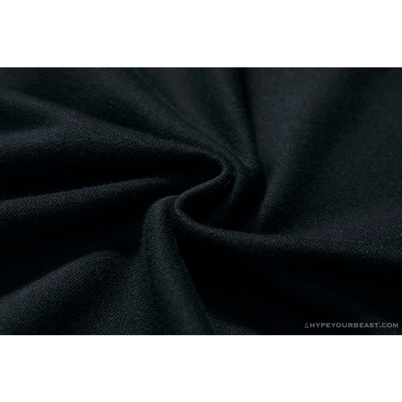 OFF-WHITE Classic Basic Cotton Terry Round Long Sleeve Shirt 'BLACK'