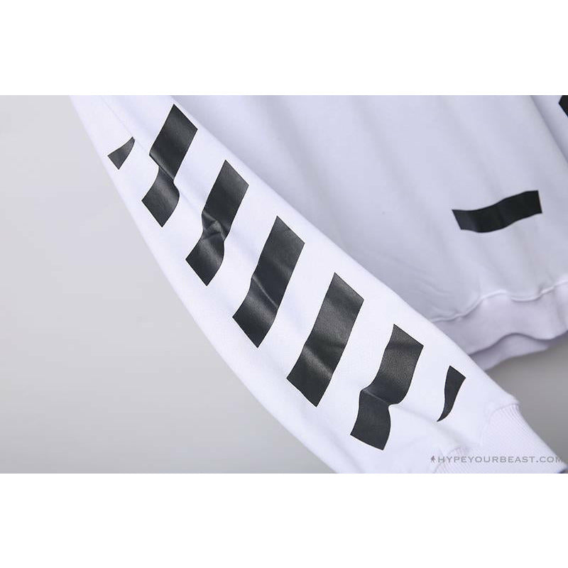 OFF-WHITE Classic Basic Cotton Terry Long Sleeve Shirt 'WHITE'