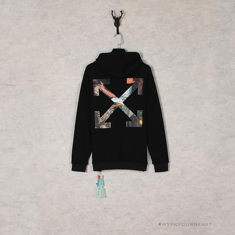 Off White Hoodie Skull Black
