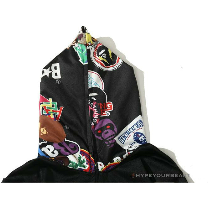 BAPE Badge LOGO Sticker Style Stitching Hoodie