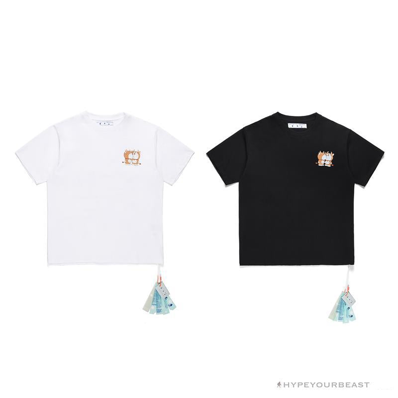 OFF-WHITE Year of the Ox Doraemon Arrow Tee Shirt 'BLACK'