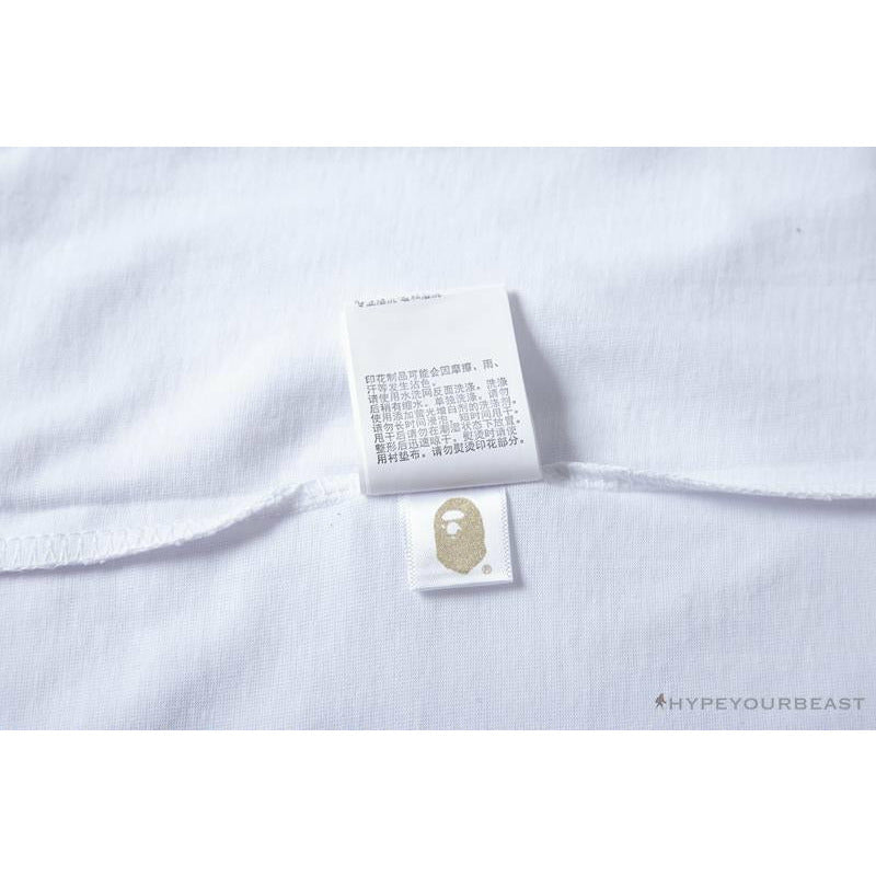 BAPE Readymade Small Bee Camouflage Letter Tee Shirt 'GREEN'