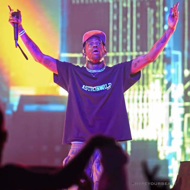OFF-WHITE Travis Scott Cactus Jack Astroworld Tee Shirt 'BLACK'