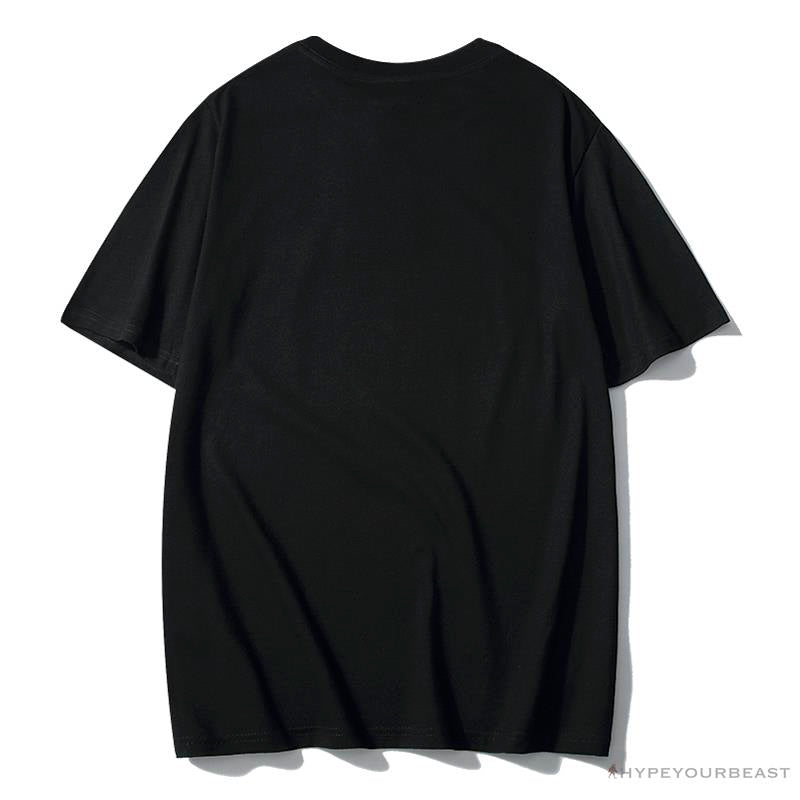 BAPE Luminous Spots Camouflage Great Ape Man Black Head Cotton Short Sleeve Tee Shirt 'BLACK'