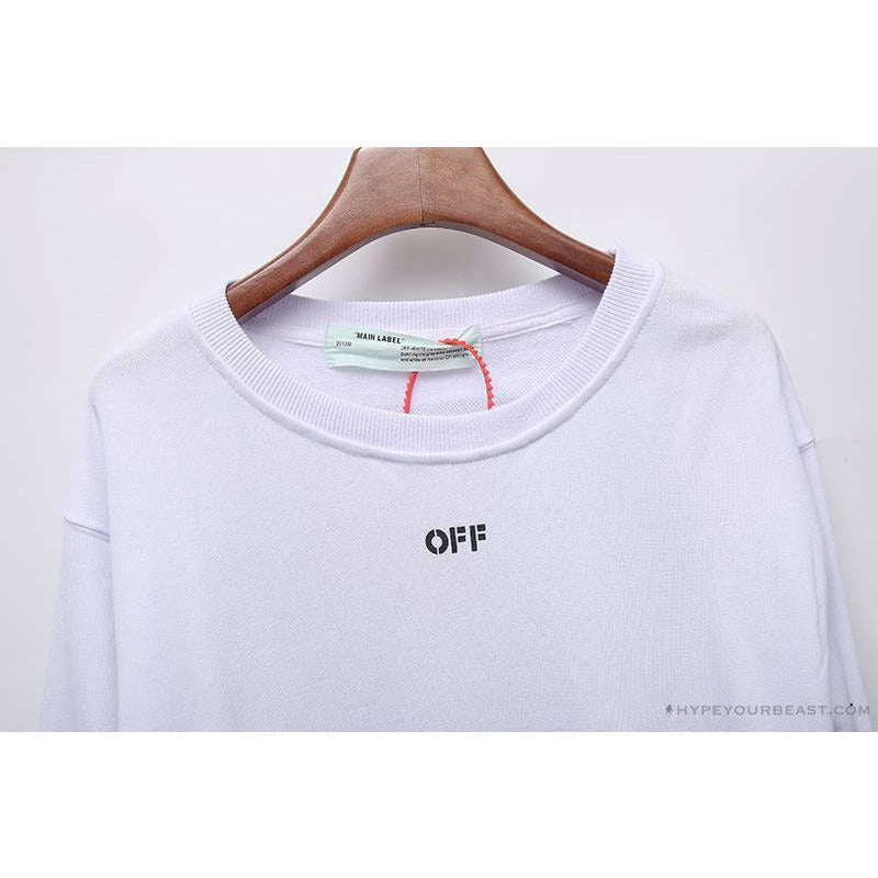 OFF-WHITE Classic Basic Cotton Terry Long Sleeve Shirt 'WHITE'