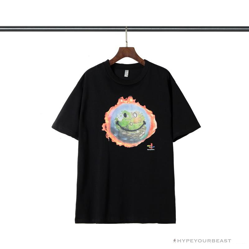OFFWHITE Travis Scott Fortnite Peripheral Rap Tee Shirt "BLACK'
