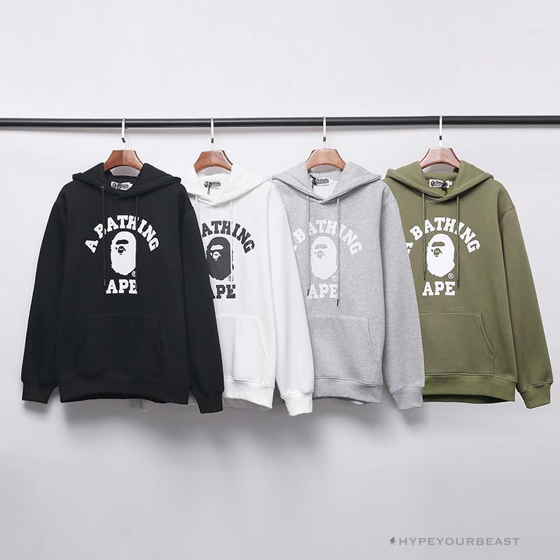 BAPE x Bathing Ape Head Hoodie 'WHITE'