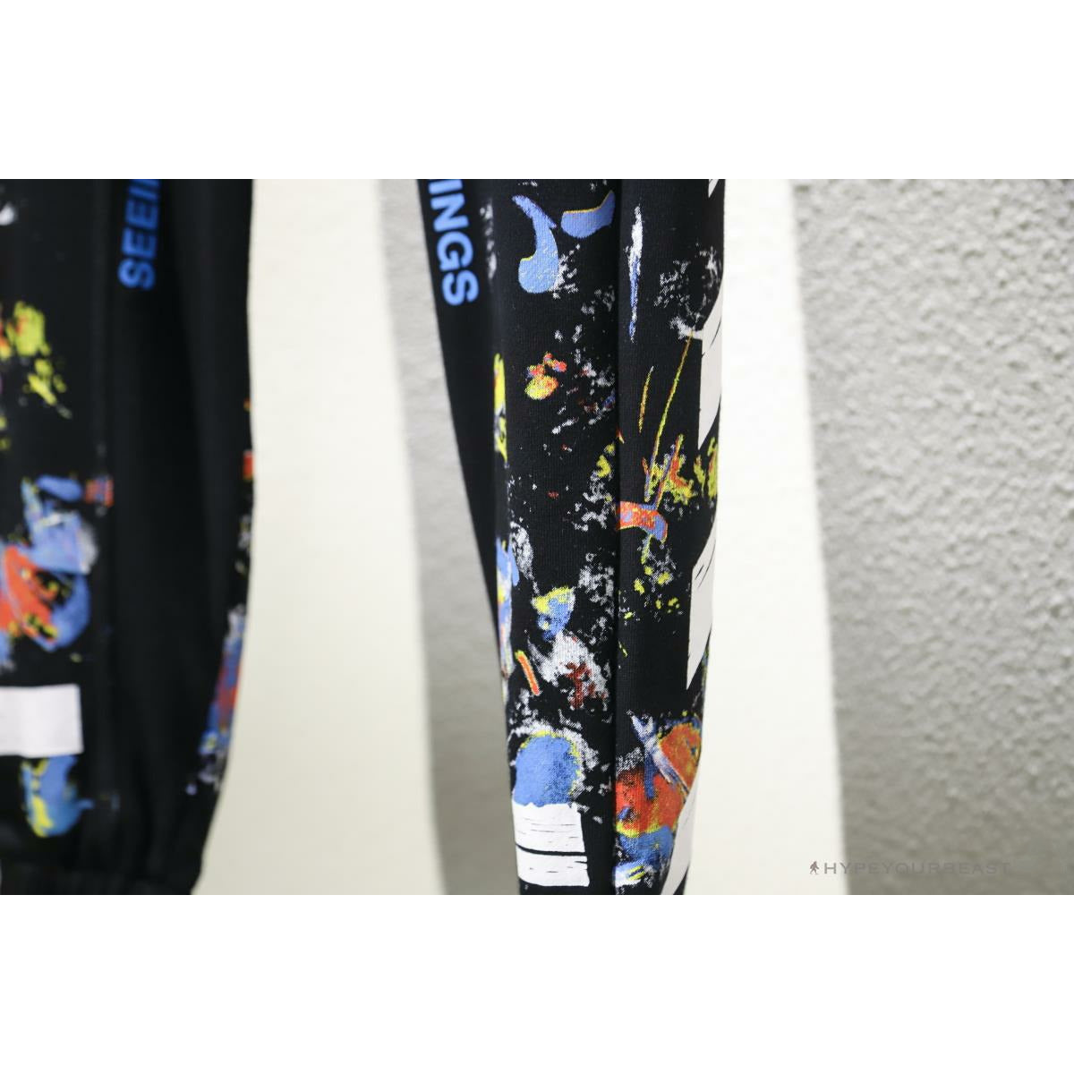 OFF-WHITE Pants Black Paint