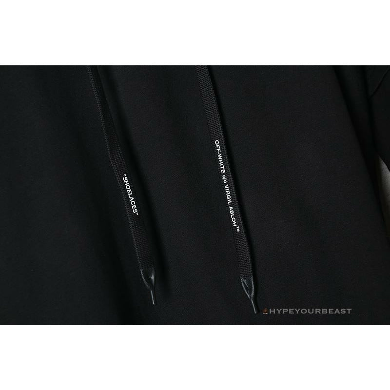 Off White Hoodie Black Blue