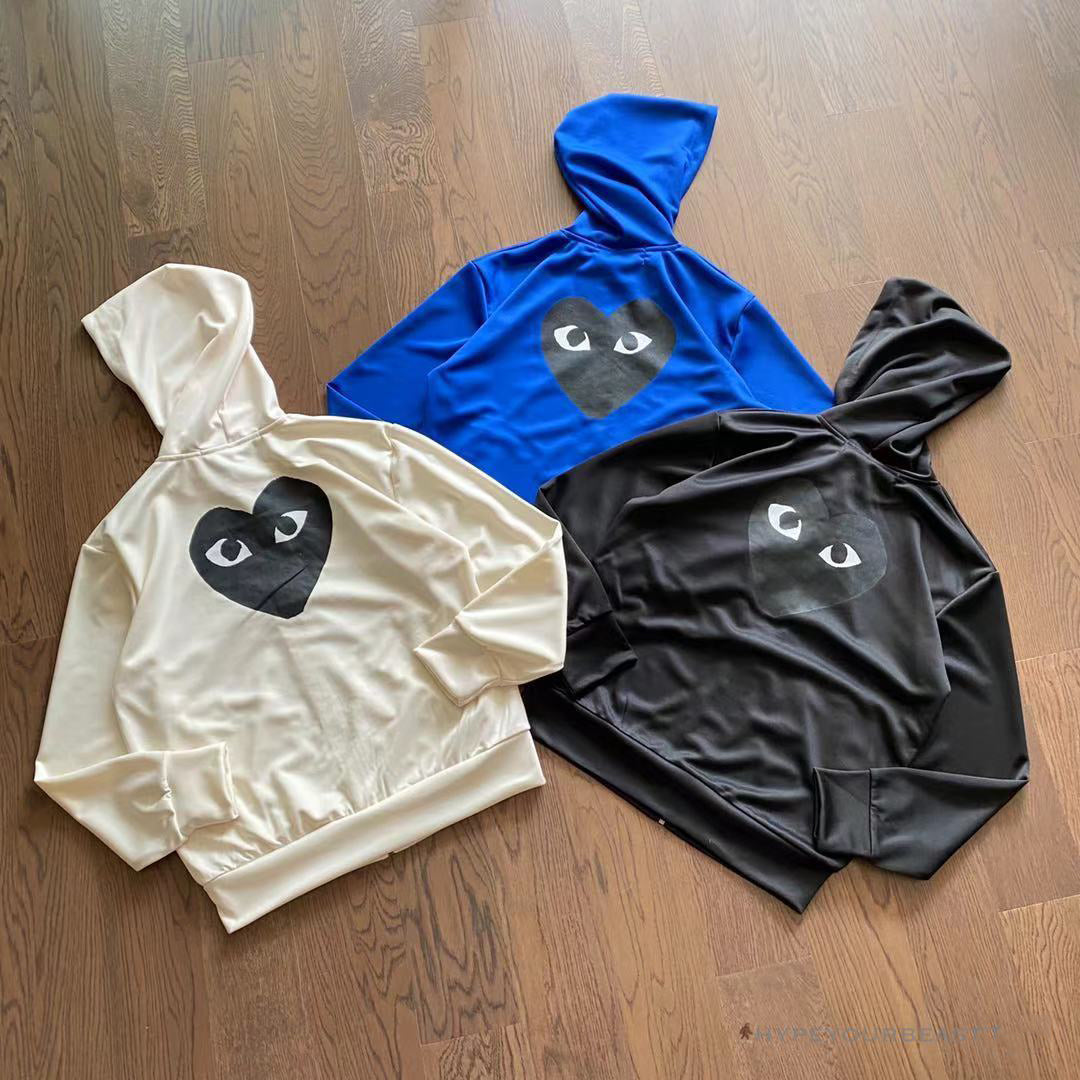 CDG Hoodie Blue