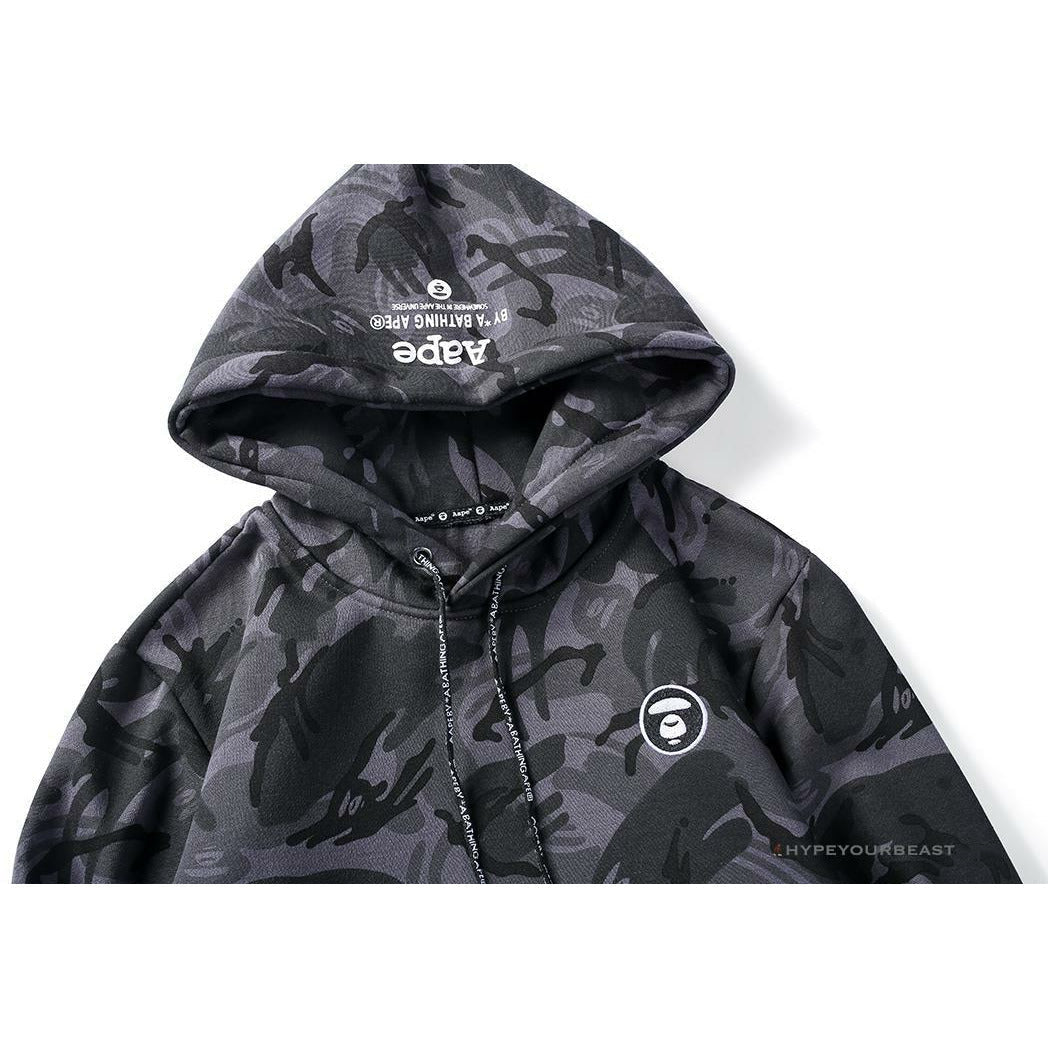Bape Camo Hoodie Black Camouflage