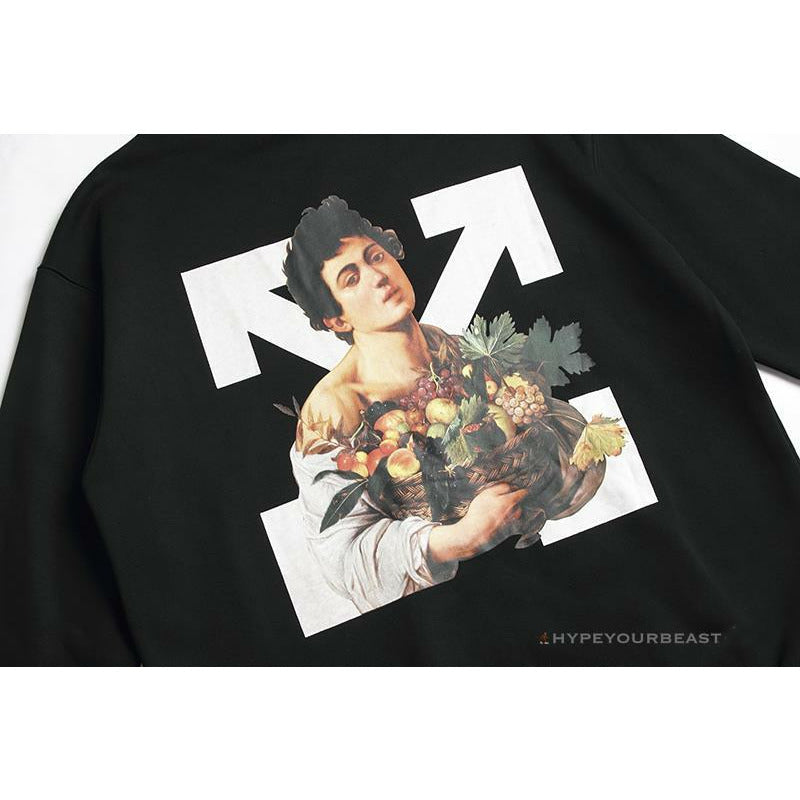 Off White Hoodie Black Fruits