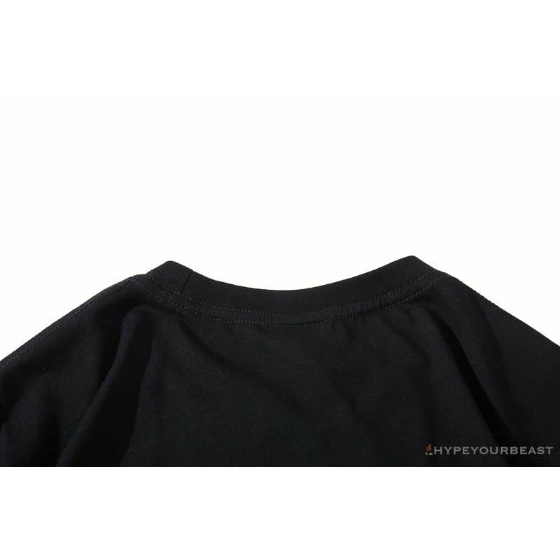 BAPE Baby Milo Red Shark Hat Little Monkey Tee Shirt 'BLACK'