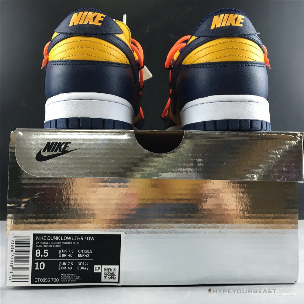 Nike Off-White X Dunk Low 'University Gold'