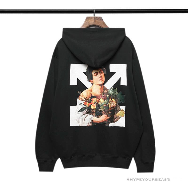 Off White Hoodie Black Fruits