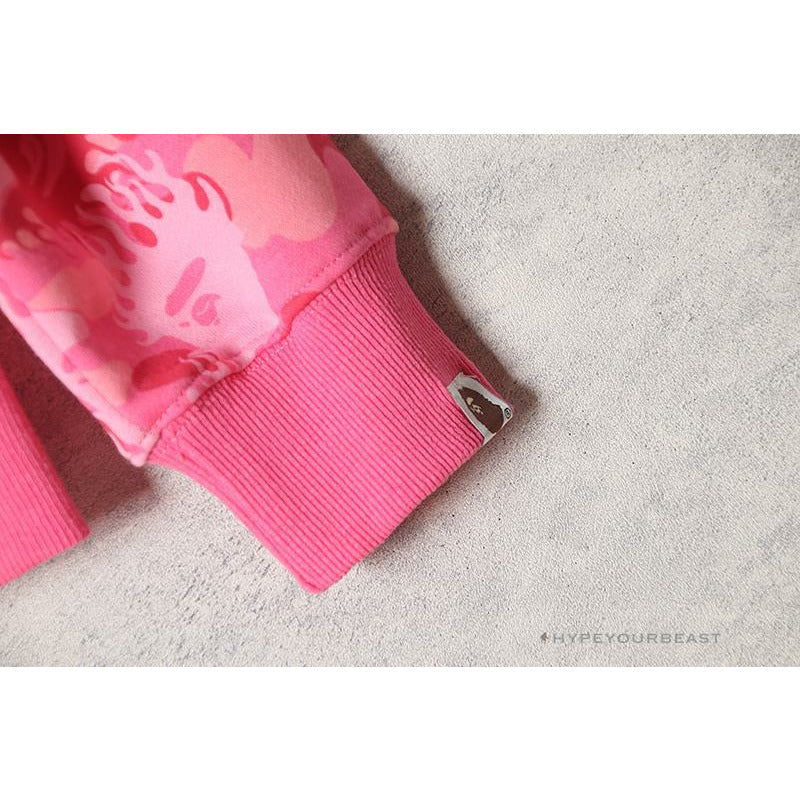 Bape Hoodie Pink