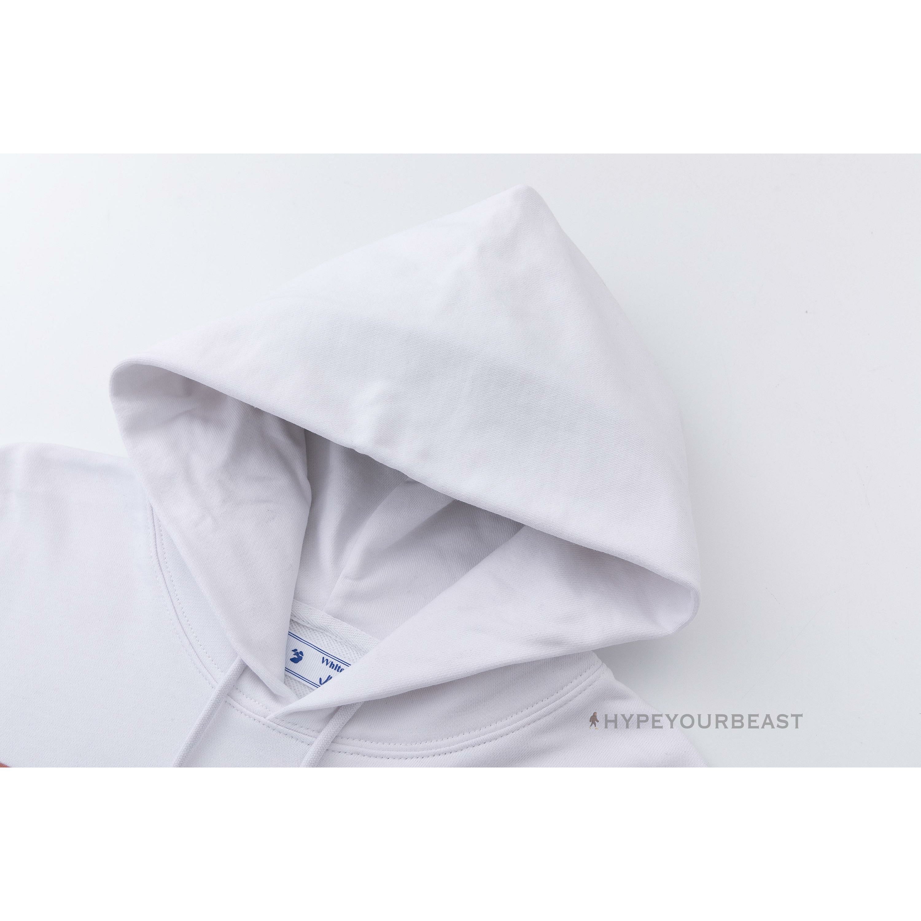 Off White Hoodie Flamingo - White