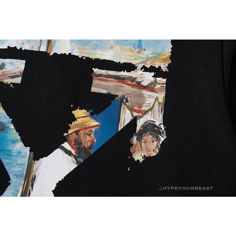 Off White Hoodie Black Sail