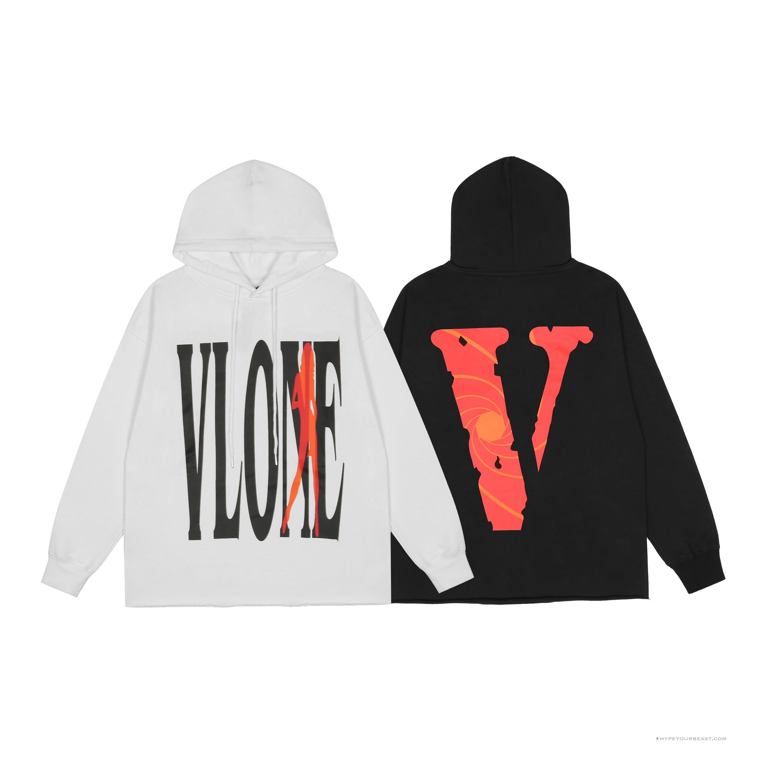 Vlone Hoodie White Love