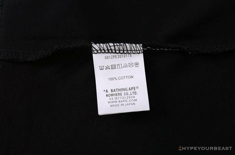 BAPE Baby Milo Color Letter Monkey Tee Shirt 'BLACK'