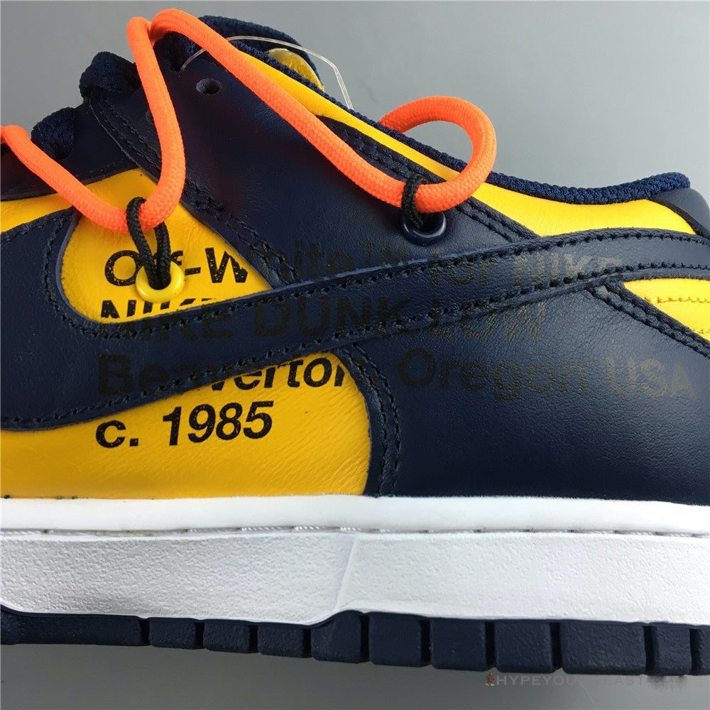 Nike Off-White X Dunk Low 'University Gold'