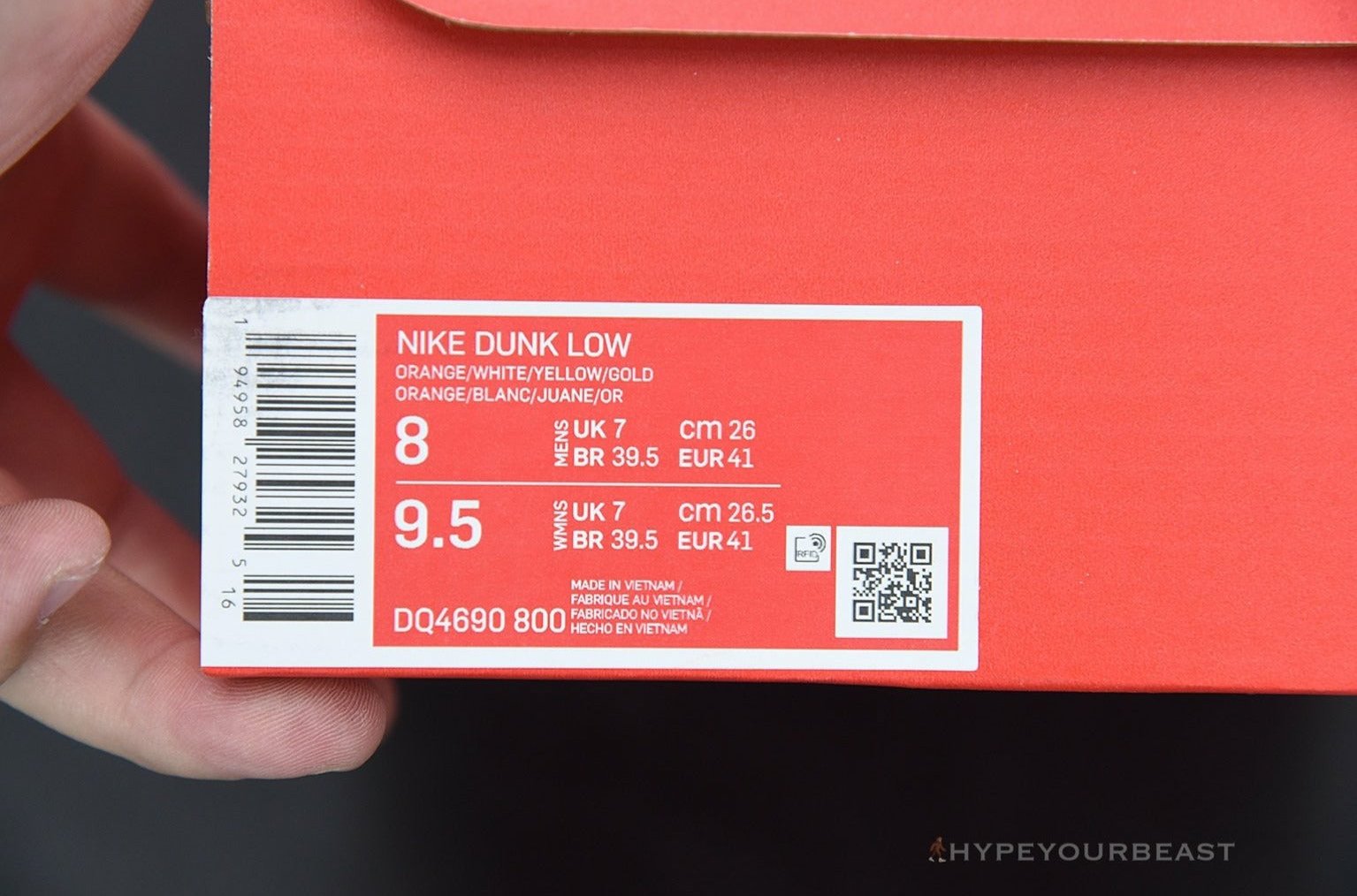 Nike Dunk Low 'Golden Orange'