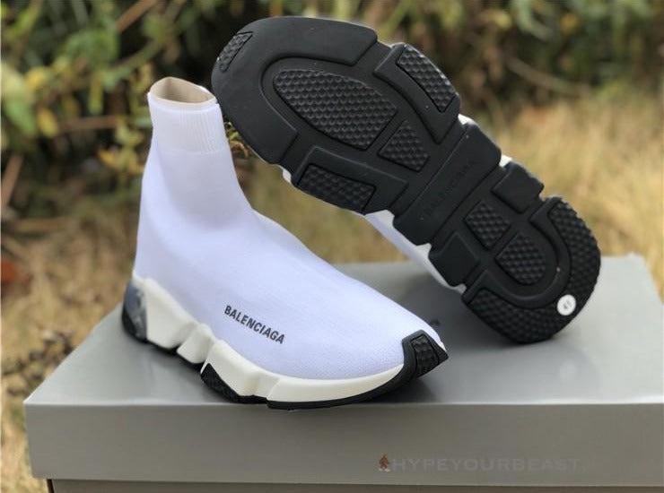 BCG Sock Trainers White / White