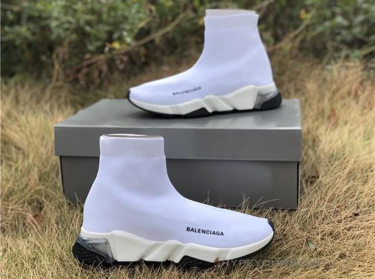 BCG Sock Trainers White / White