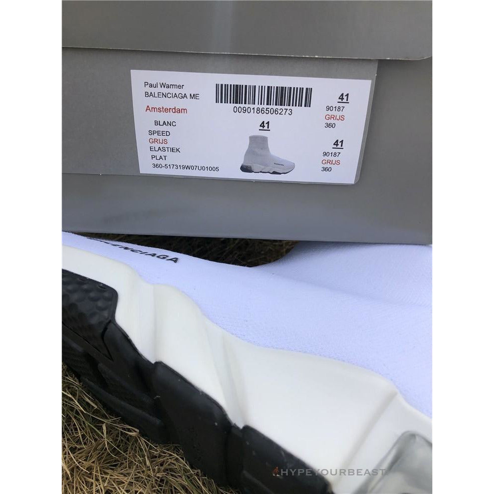 BCG Sock Trainers White / White