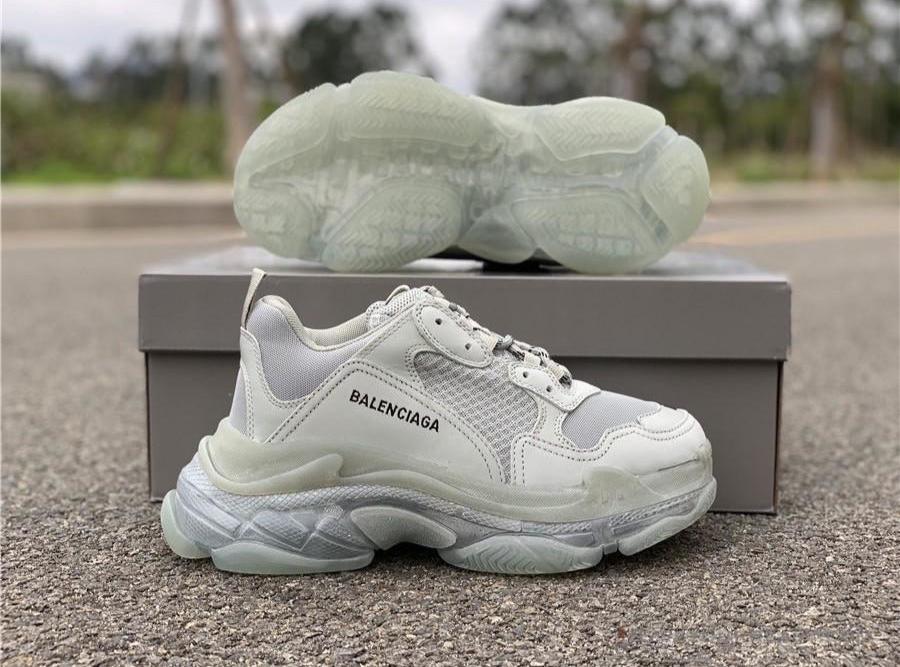 BCG Triple S Clear Sole Grey