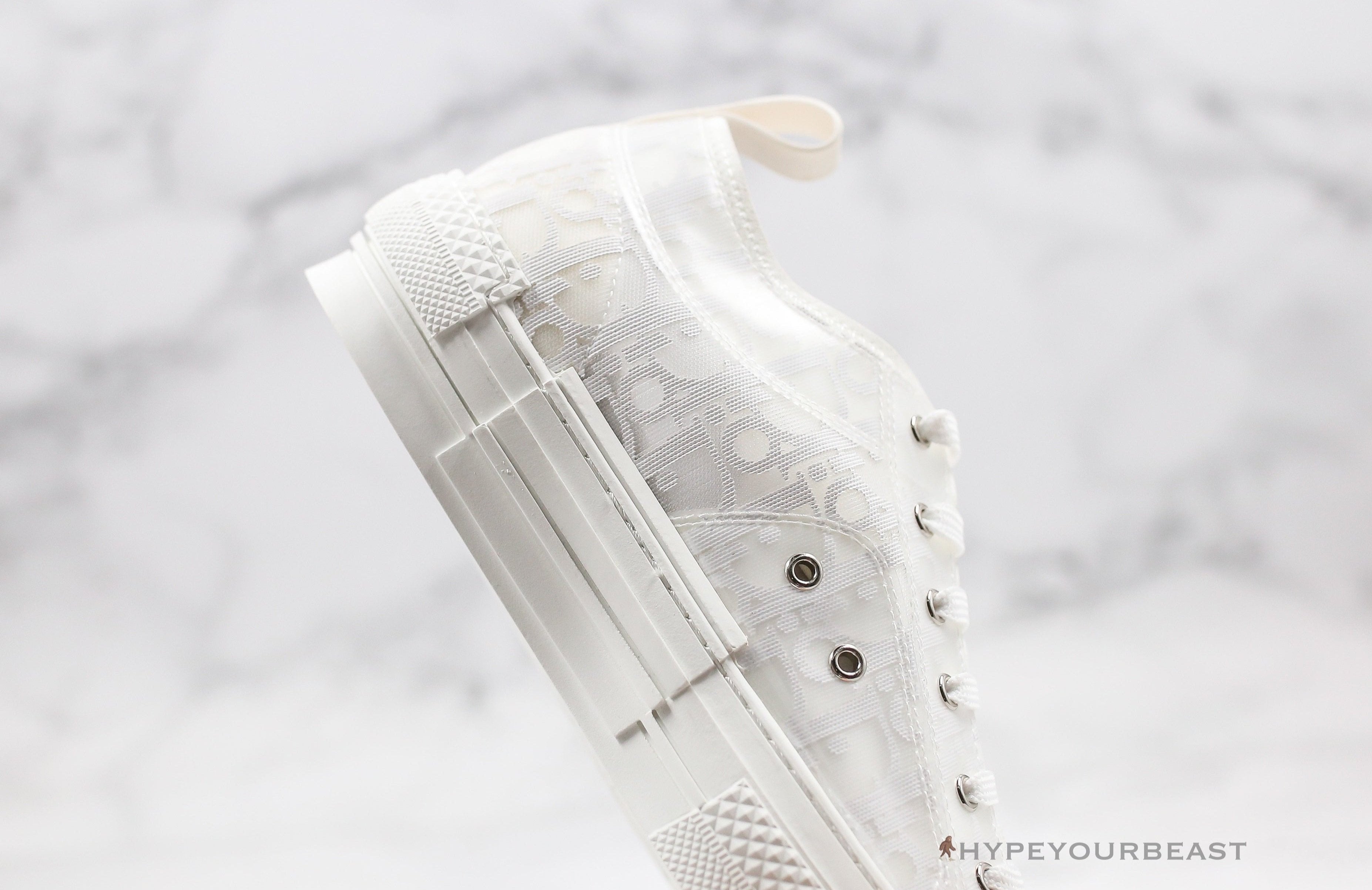 Dior B23 Low Transparent Oblique White