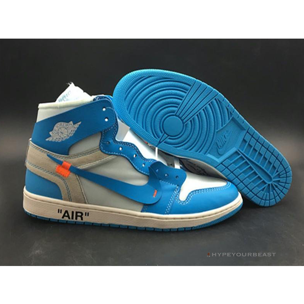 Jordan 1 blue x shops off white