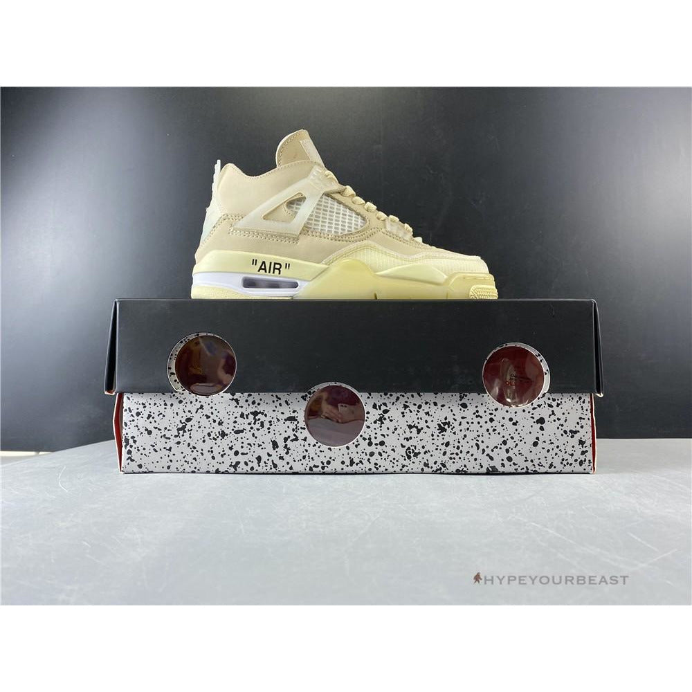 Off White X Air Jordan 4 Sail