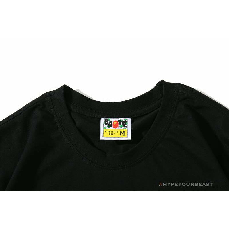 BAPE Blue Ape Head Green Storm Tee Shirt 'BLACK'