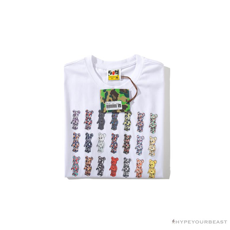 BAPE Violent Bear Collaboration 28th Anniversary Camouflage Tee Shirt 'WHITE'