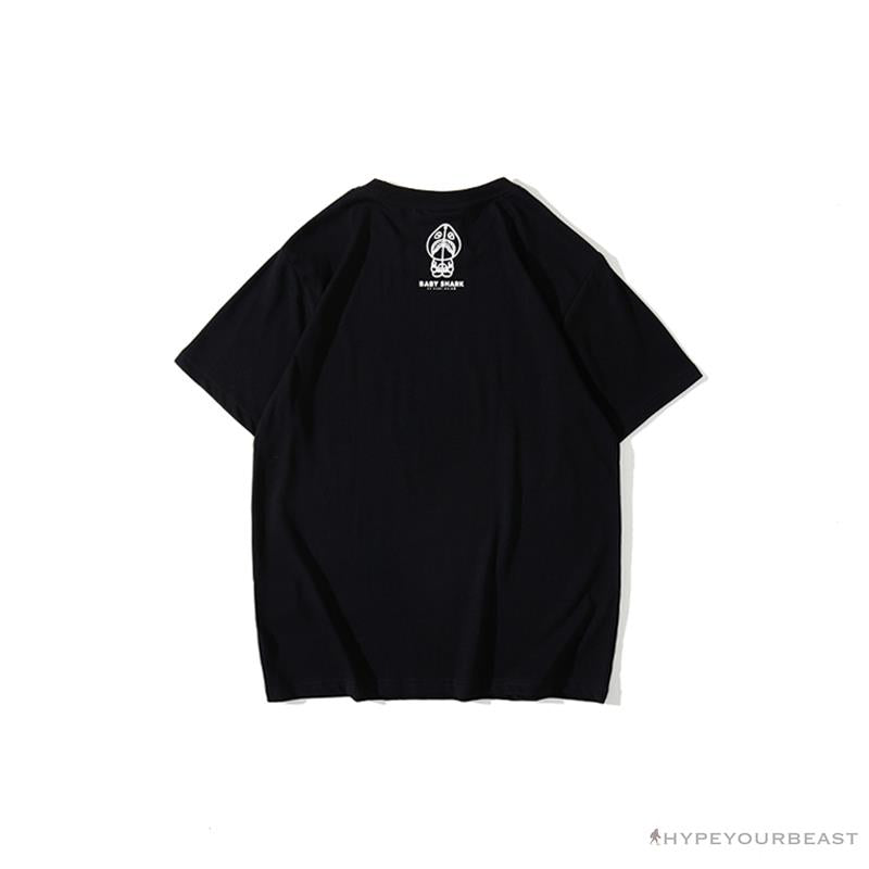 BAPE Baby Shark Red Shark Tee Shirt 'BLACK'