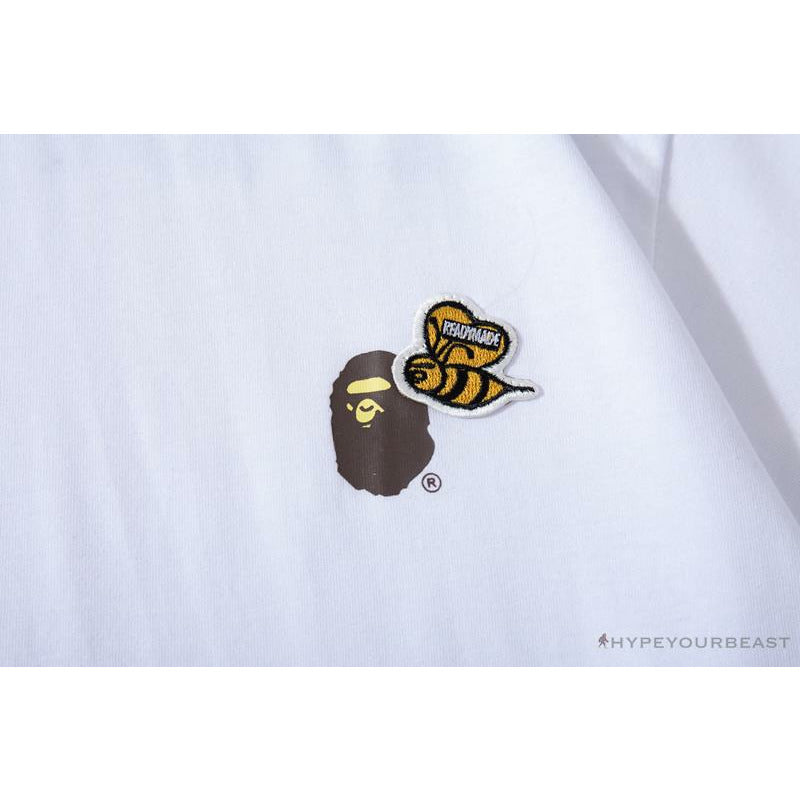 BAPE Readymade Small Bee Camouflage Letter Tee Shirt 'GREEN'