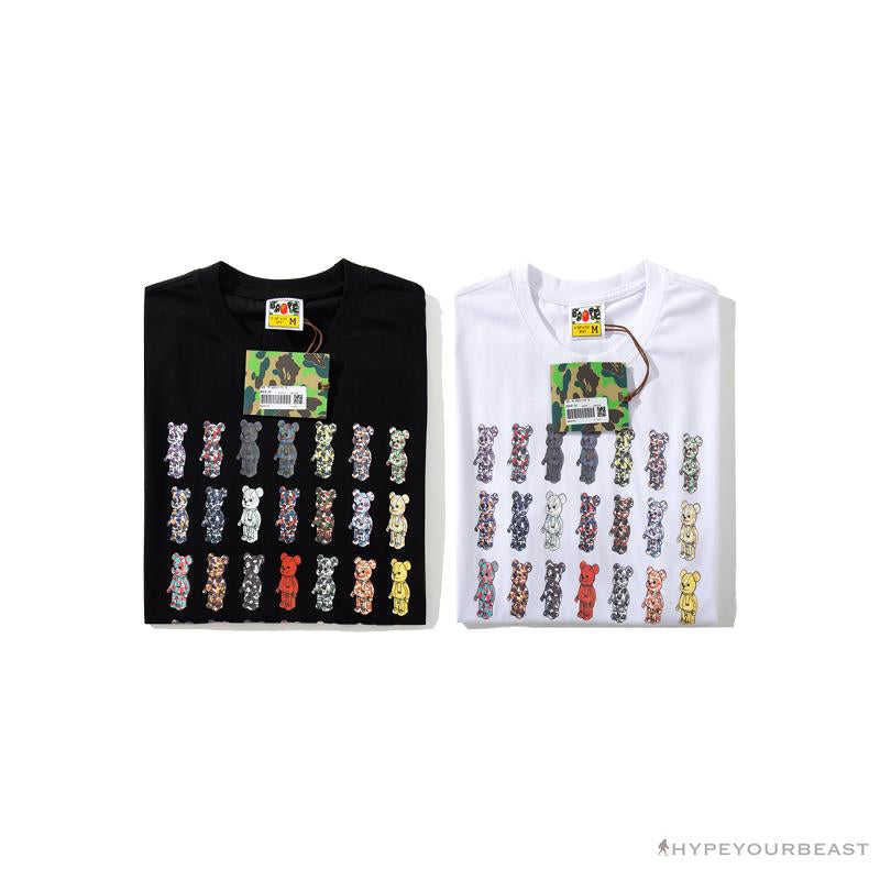 BAPE Violent Bear Collaboration 28th Anniversary Camouflage Tee Shirt 'WHITE'
