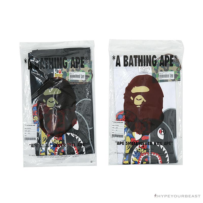 BAPE Violent Bear Color Stitching Tee Shirt 'BLACK'