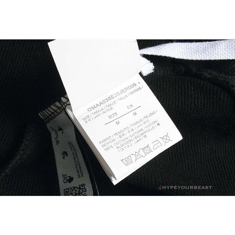 Off White Hoodie Black RED