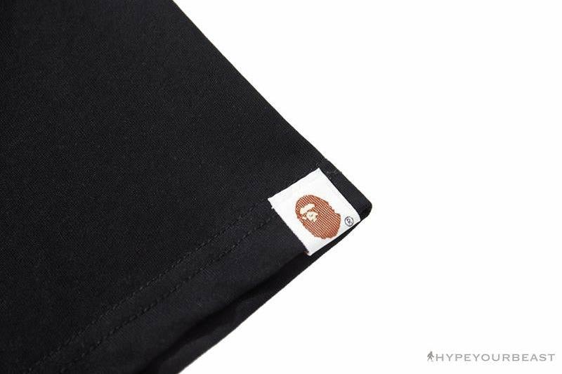 BAPE Baby Milo Color Letter Monkey Tee Shirt 'BLACK'