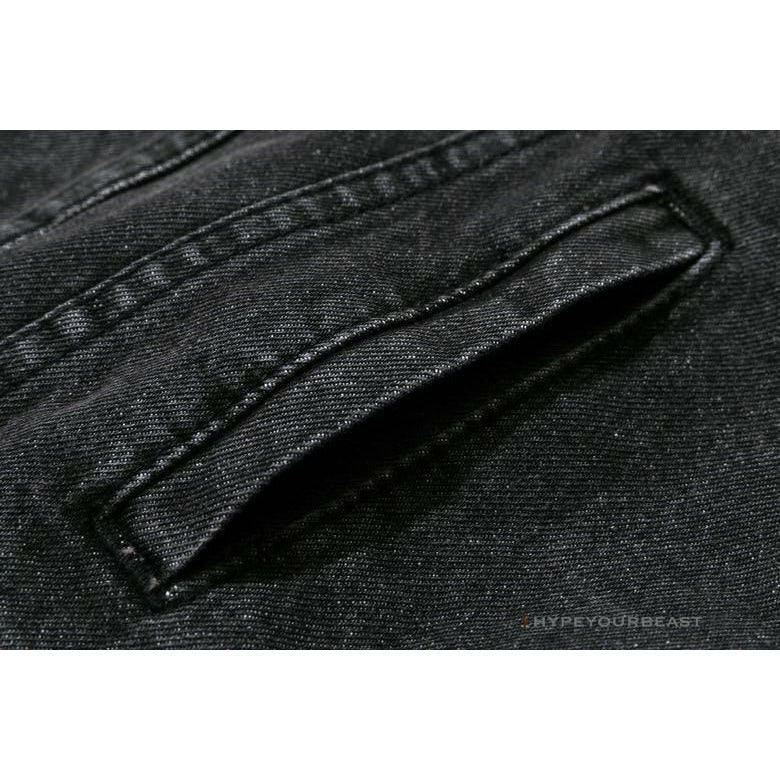 Palm Angels Jean Jacket Black