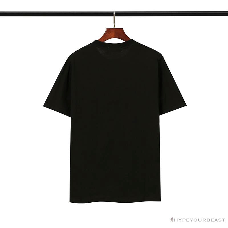 BAPE Classic Embroidered Logo Ape Head Tee Shirt 'BLACK'