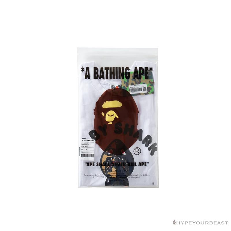 BAPE Baby Shark Red Shark Tee Shirt 'WHITE'