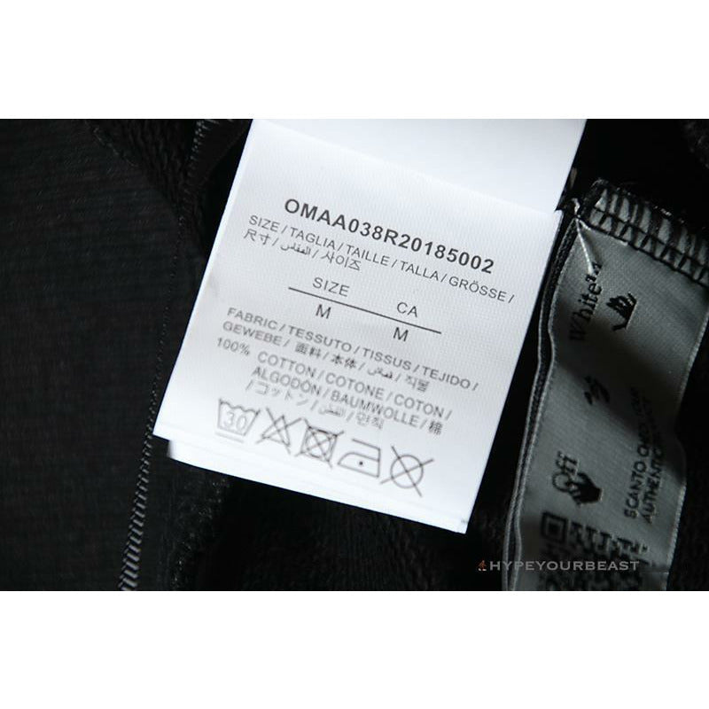 Off White Hoodie Black Blue